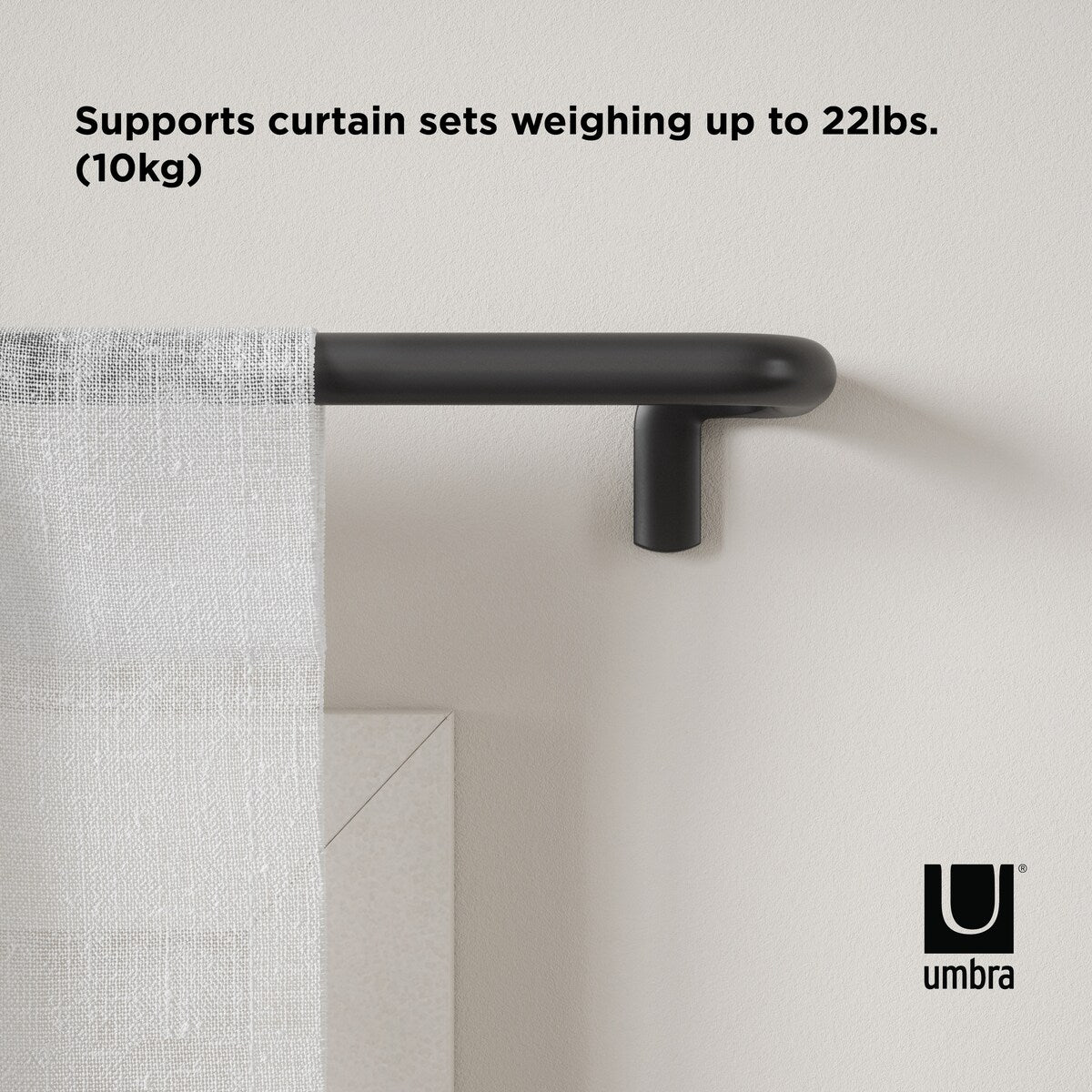 Umbra TWLIGHT Room-Darkening Curtain Rod