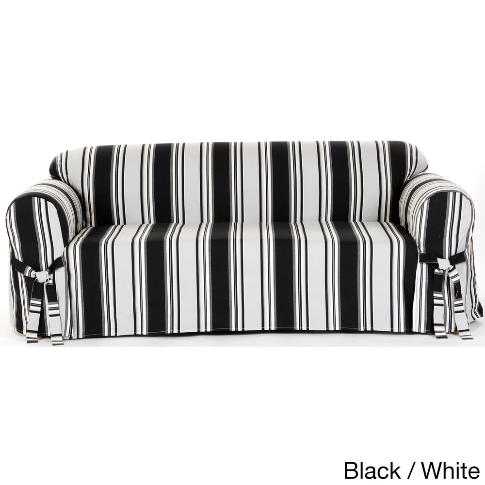 Classic Slipcovers Classic Stripe Sofa Slipcover