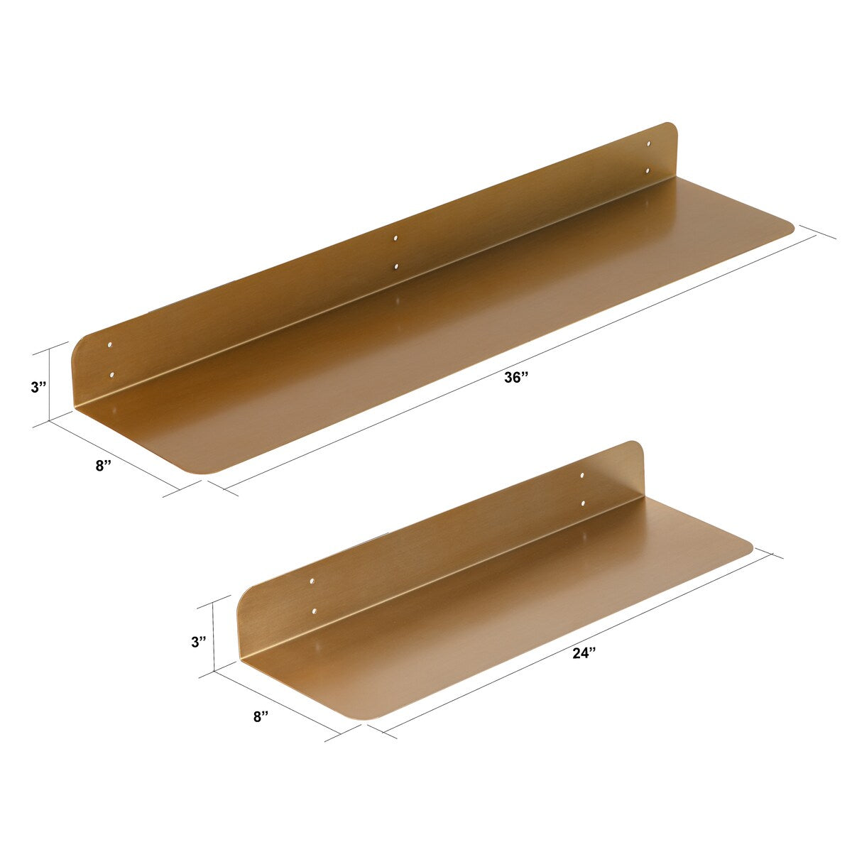 Saffron Fabs Metal Wall Shelves