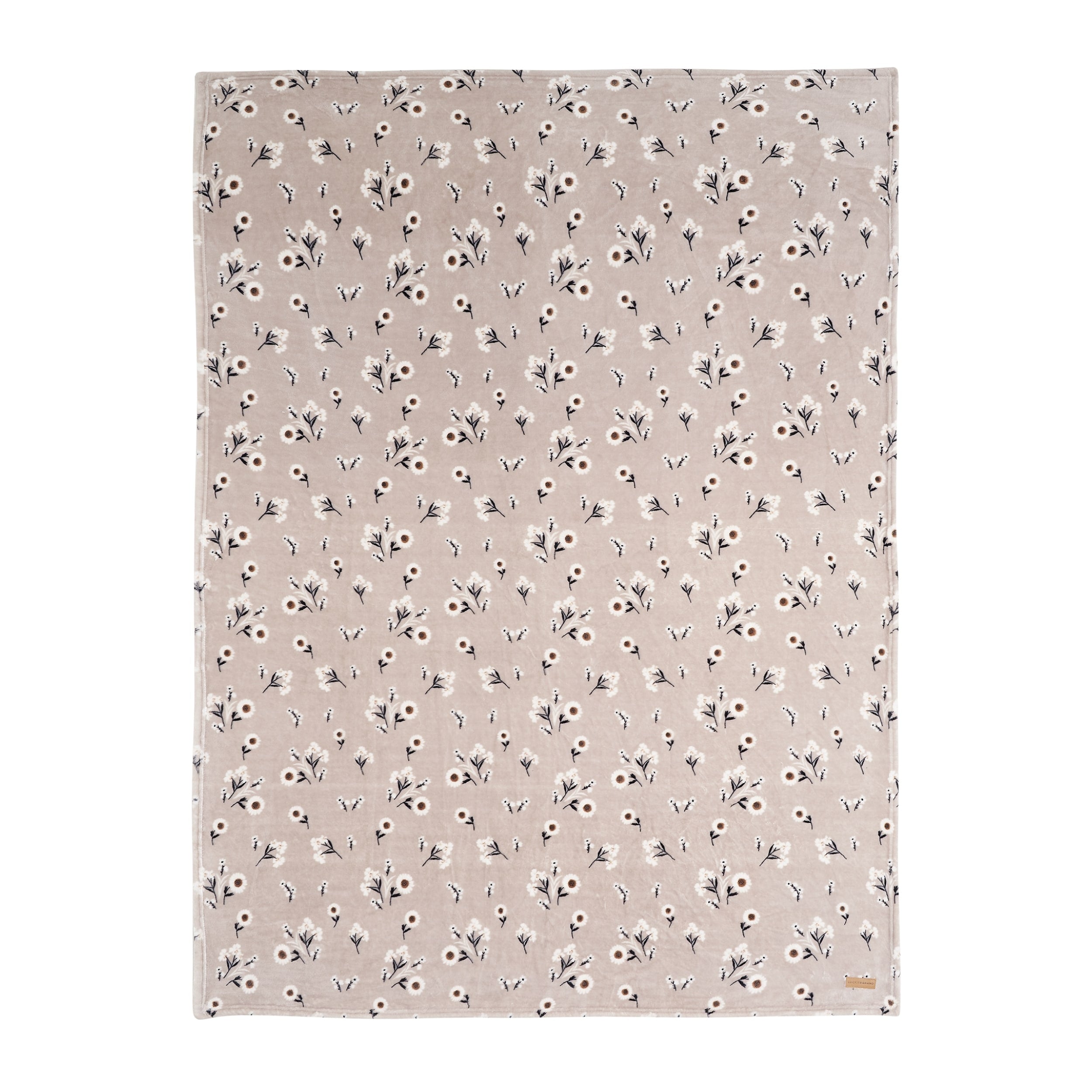 Lucky Brand Daisy Throws Plush 50 x 70 Throw Blanket