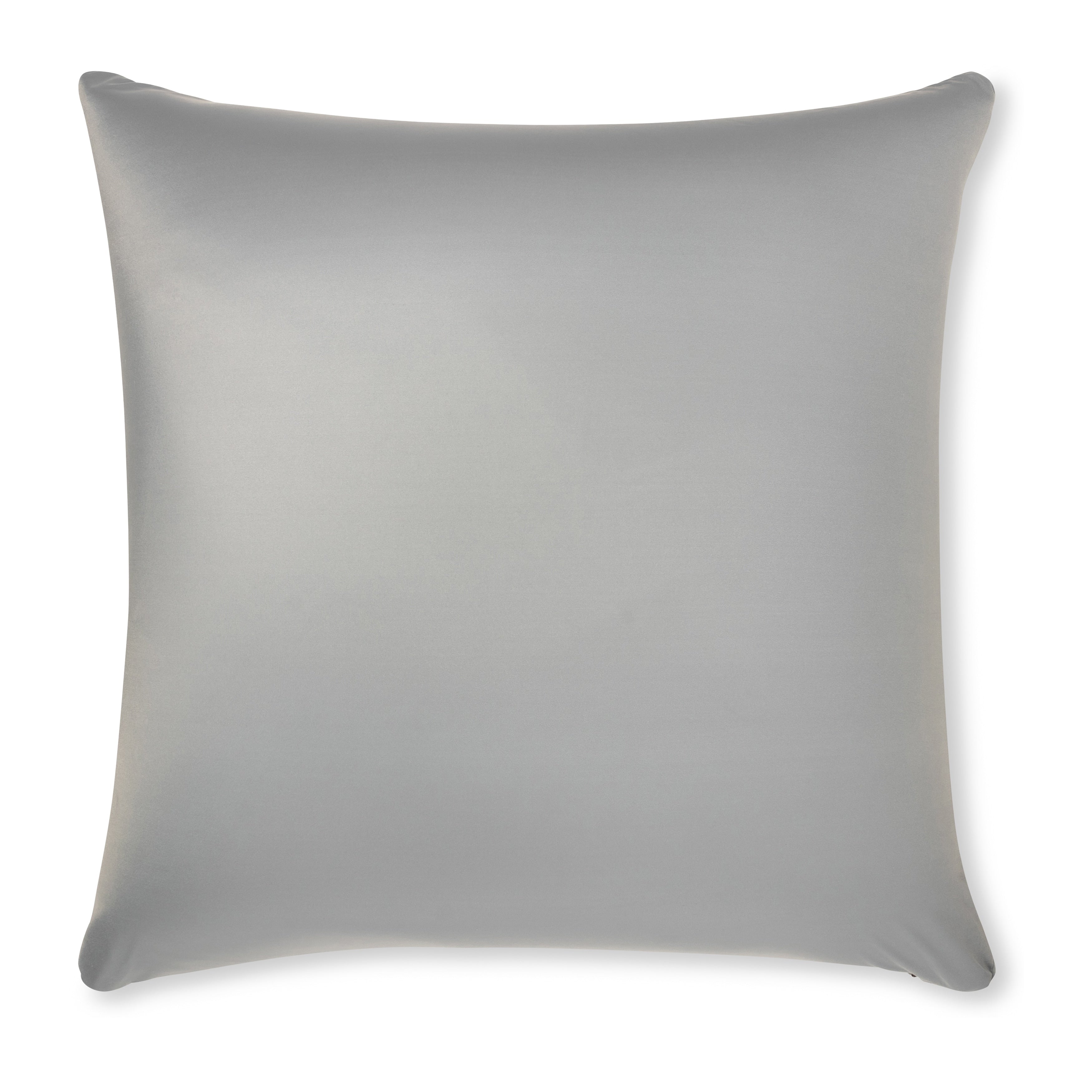 Throw Pillow Cozy Soft Microbead Light Grey: 1 Pc