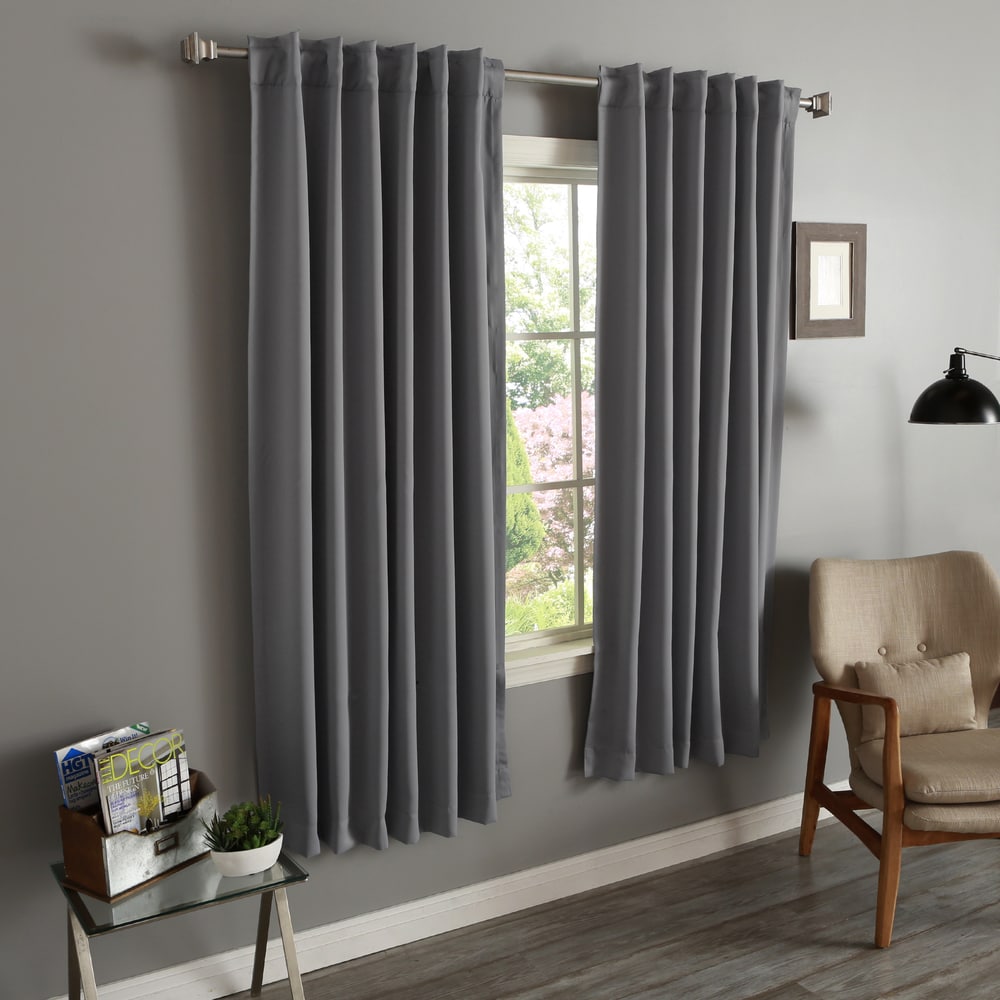 Aurora Home Insulated 72-inch Thermal Blackout Curtain Panel Pair - 52 x 72