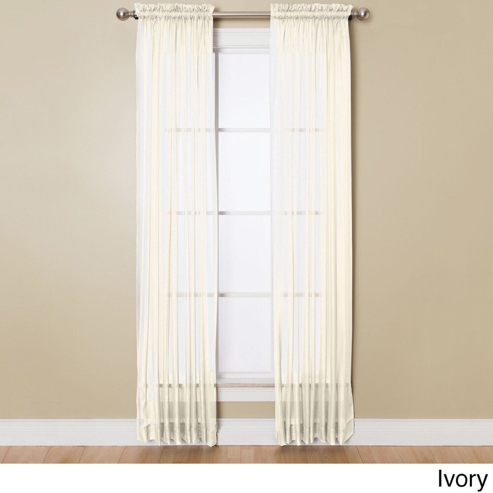 Miller Curtains Angelica 108-inch Rod Pocket Sheer Panel