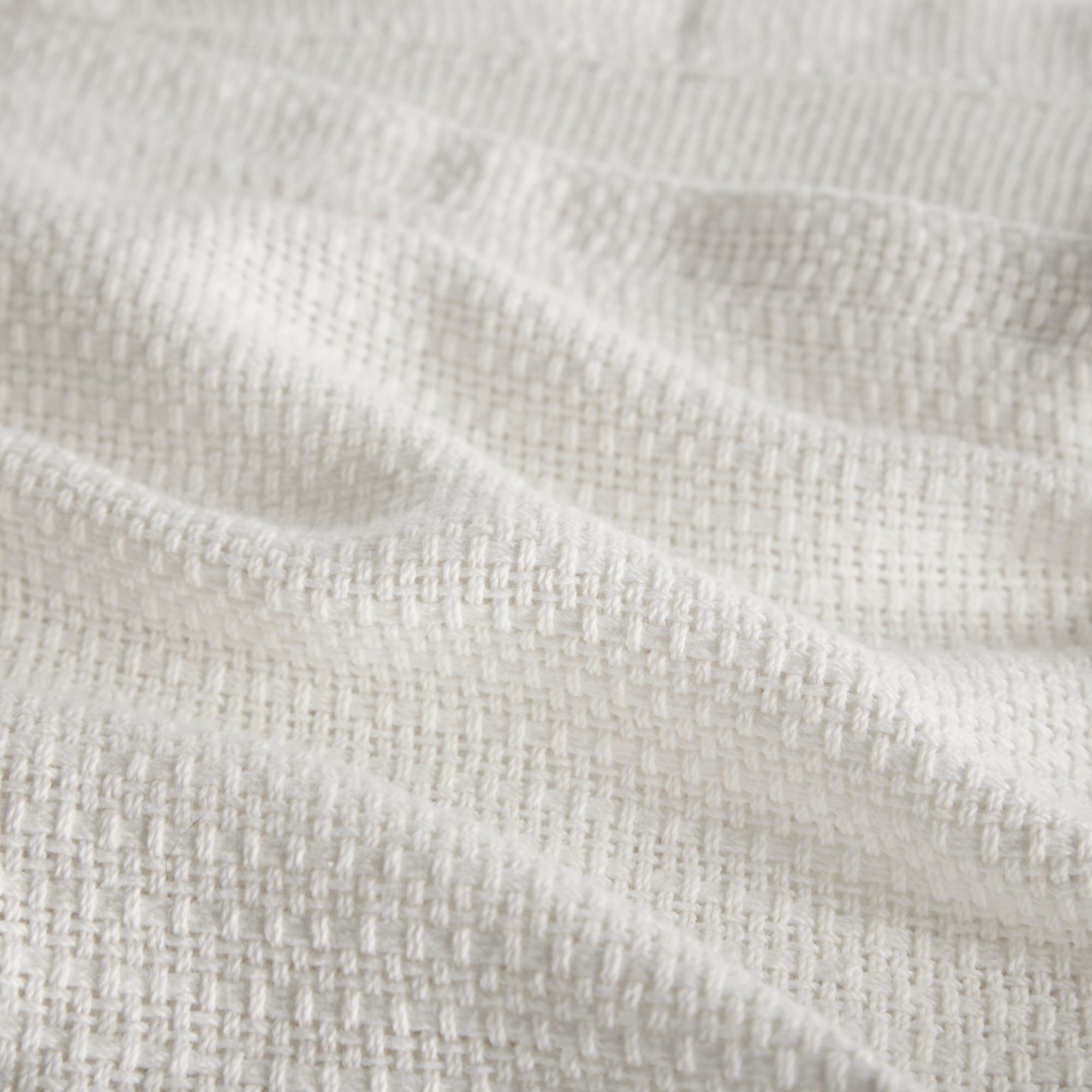 Madison Park Freshspun Basketweave Cotton Blanket