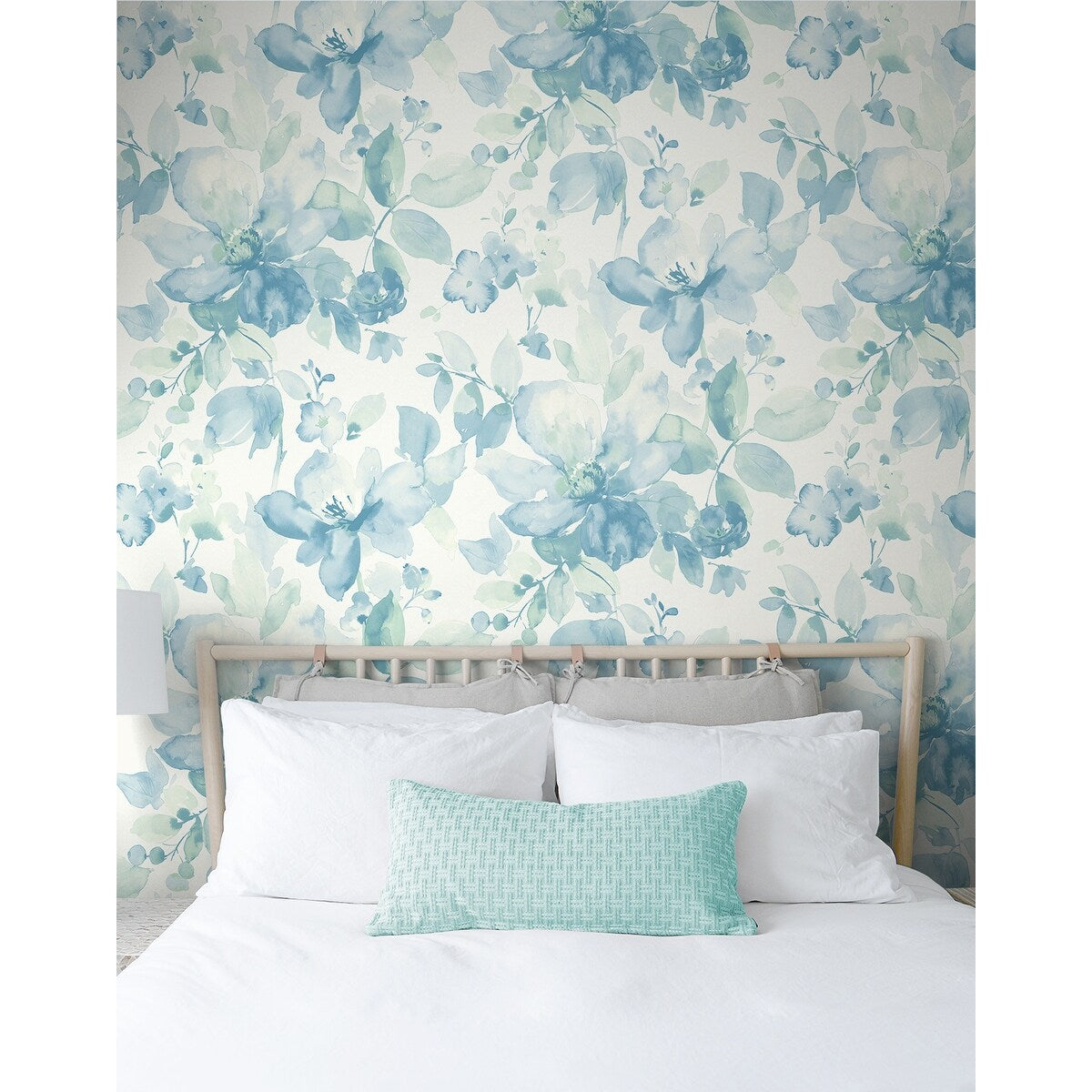 NextWall Watercolor Flower Peel and Stick Wallpaper