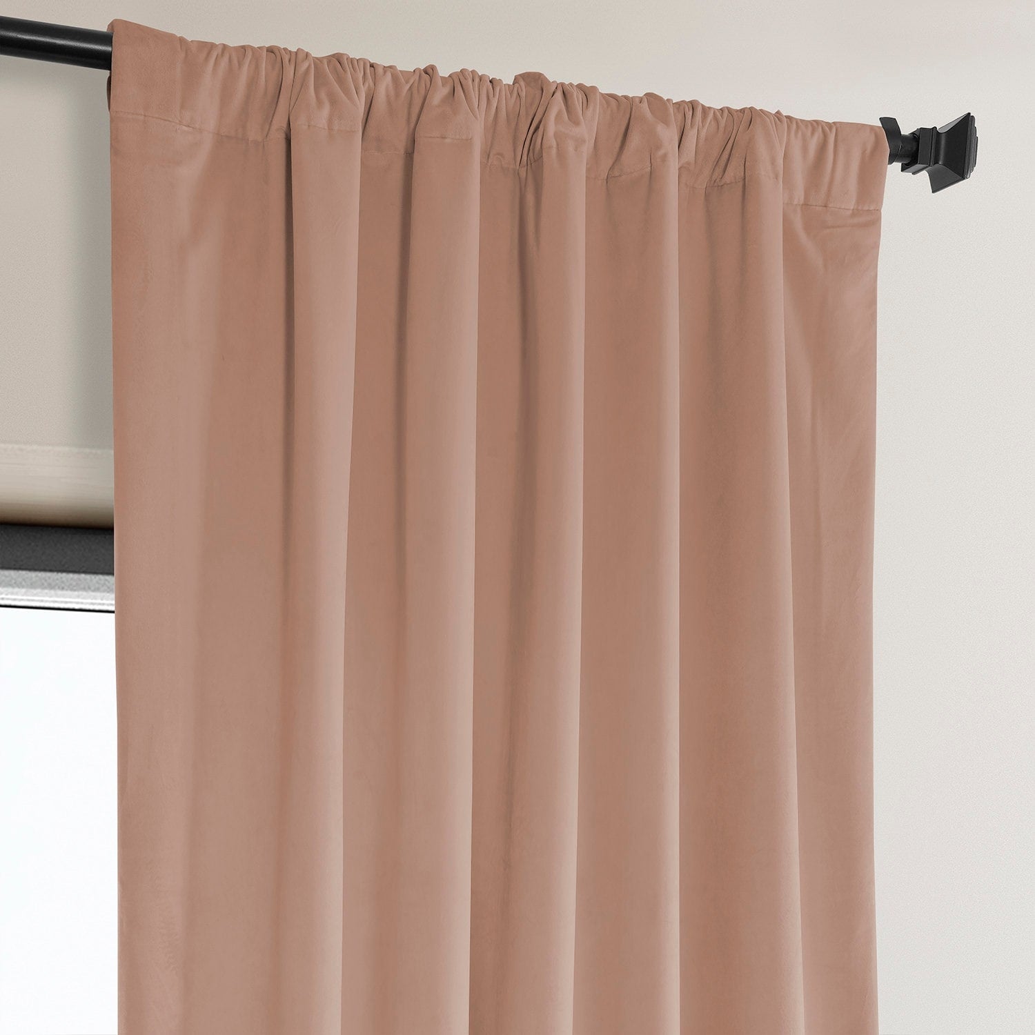 Exclusive Fabrics Plush Velvet Room Darkening Curtain (1 Panel)