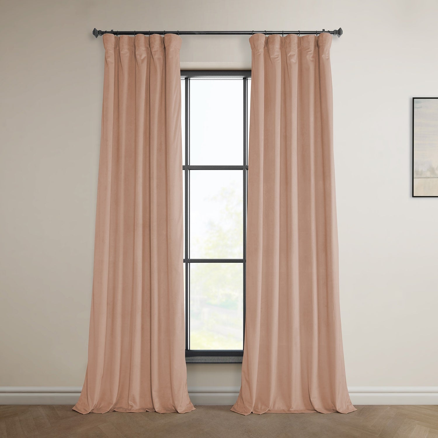 Exclusive Fabrics Plush Velvet Room Darkening Curtain (1 Panel)