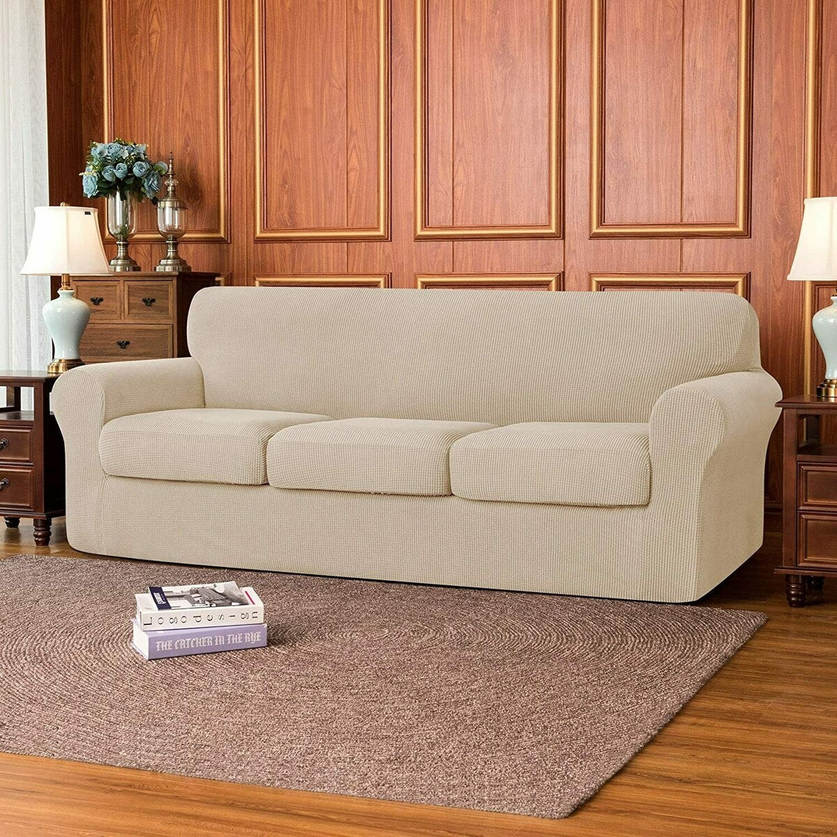 Subrtex Sofa Separate Cushion Soft Cover Slipcover Furniture Protector