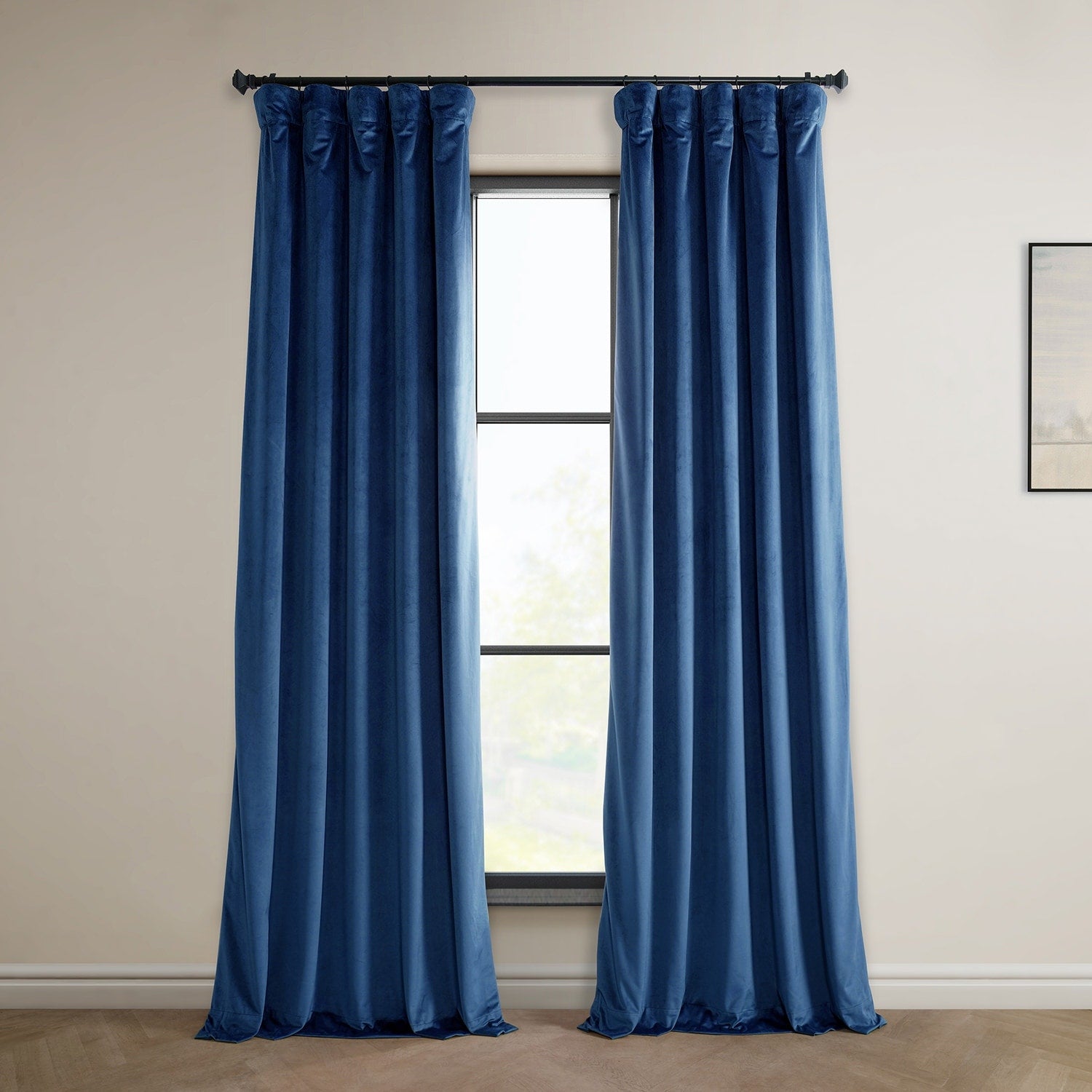 Exclusive Fabrics Plush Velvet Room Darkening Curtain (1 Panel)