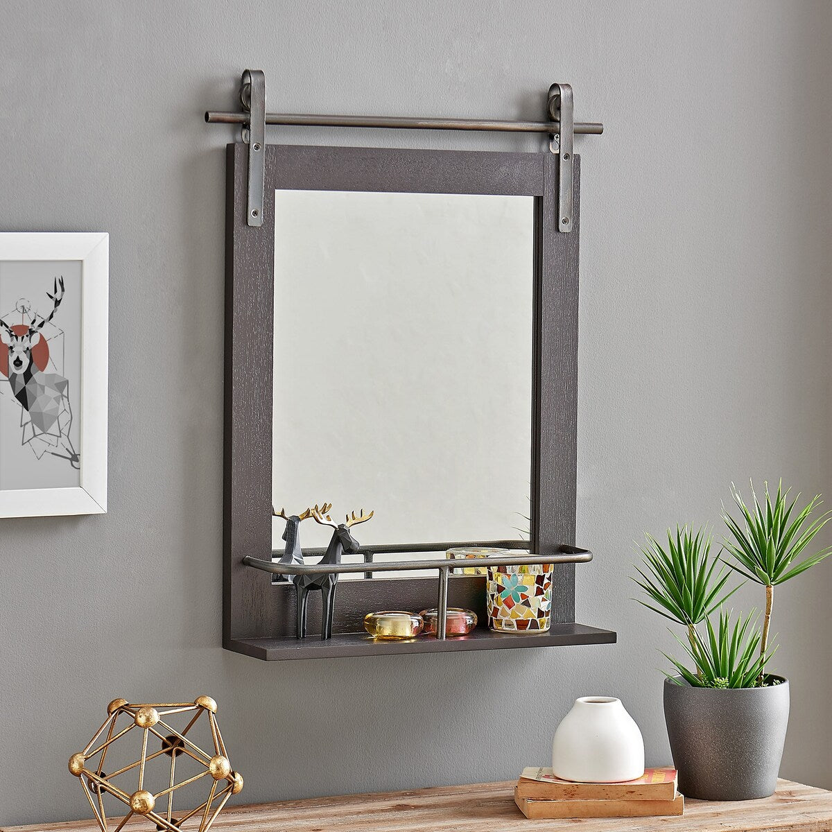 FirsTime & Co. Ingram Farmhouse Barn Door Mirror