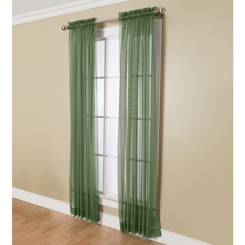 Miller Curtains Angelica 108-inch Rod Pocket Sheer Panel