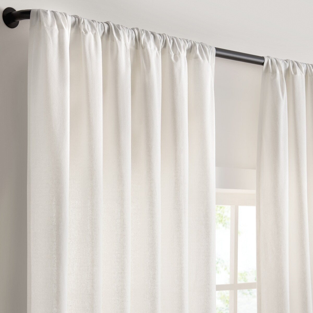 Mercantile Lucinda Light Filtering Ringed Window Curtain Panel