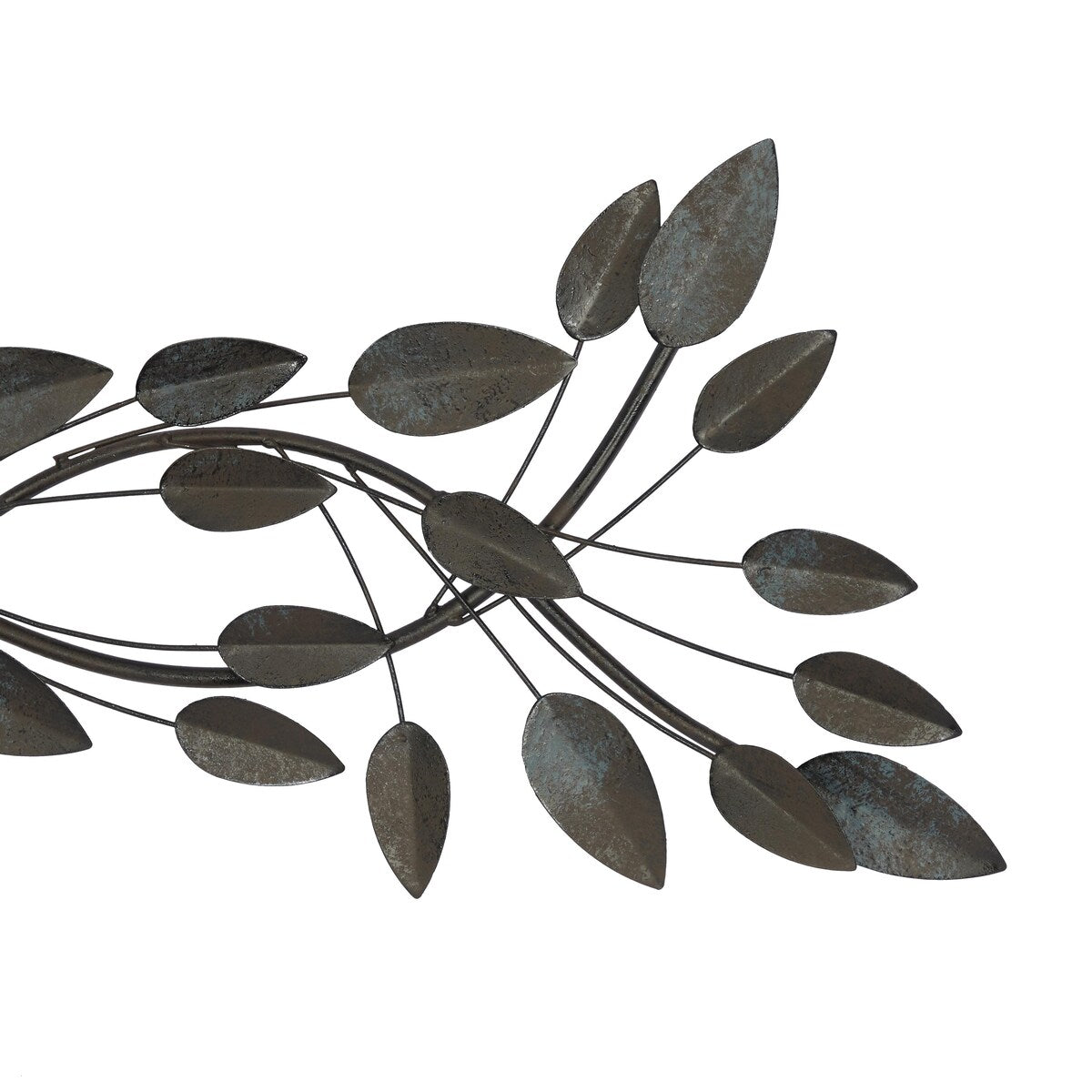 Metal Leaf Home Wall Decor - Brown - Roche River Decor