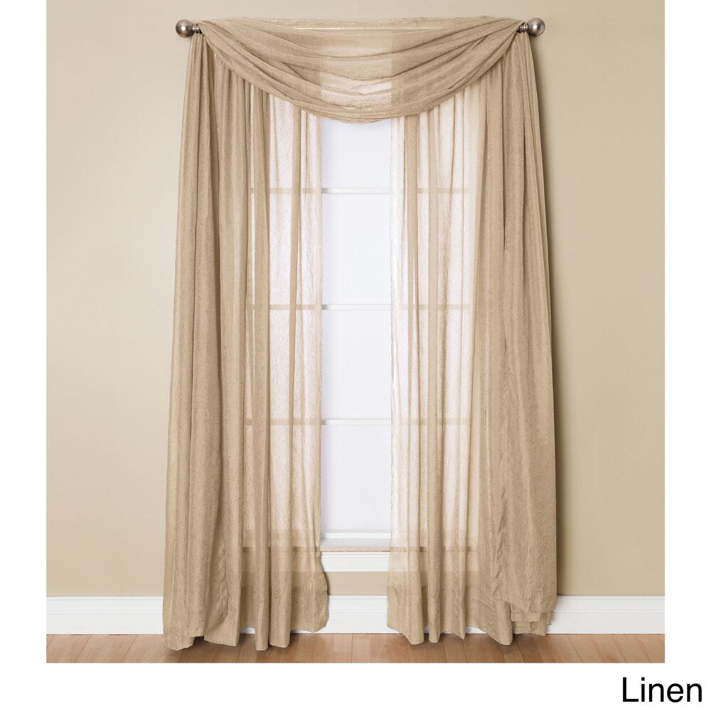 Miller Curtains Preston 216-inch Sheer Window Scarf