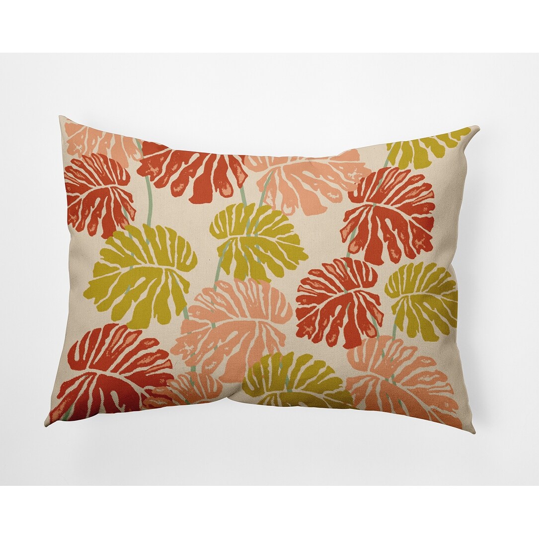 Big Leaves Decorative Throw Pillow