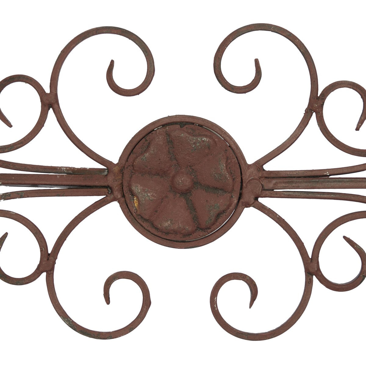 Metal Scroll Long Slim Home Wall Decor - Brown - Roche River Decor