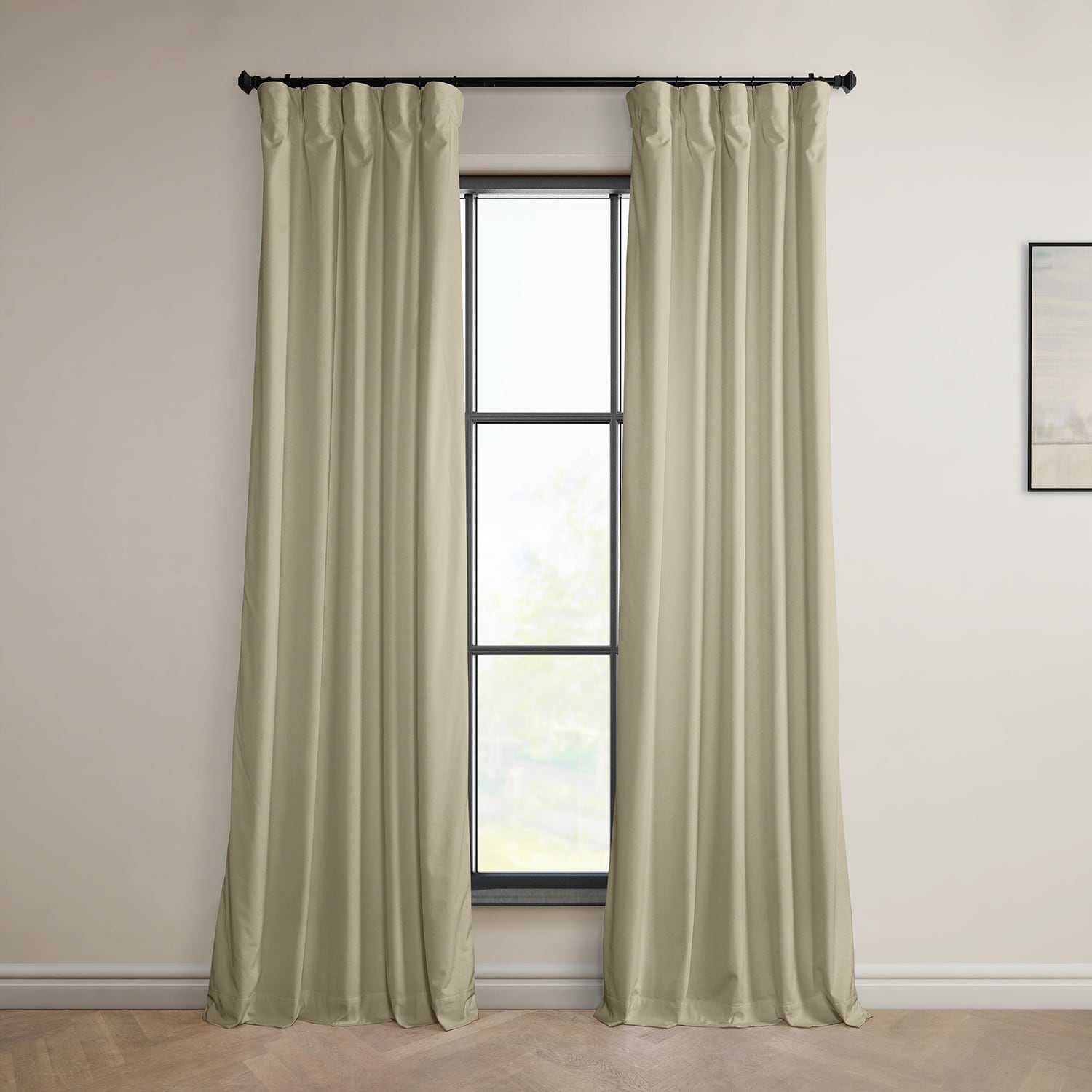 Exclusive Fabrics Plush Velvet Room Darkening Curtain (1 Panel)