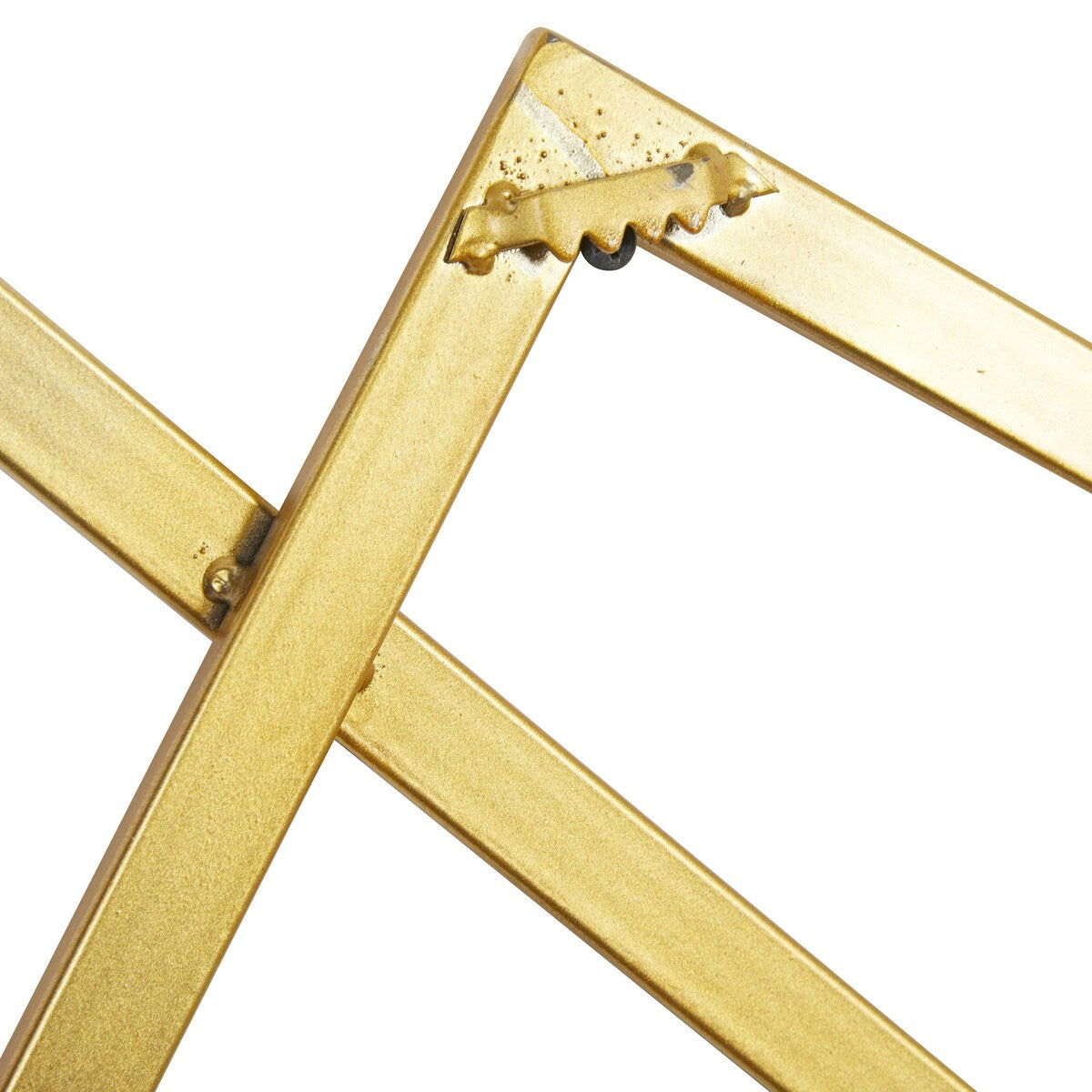 Metal Geometric Overlapping Square Home Wall Decor - Gold - CosmoLiving by Cosmopolitan