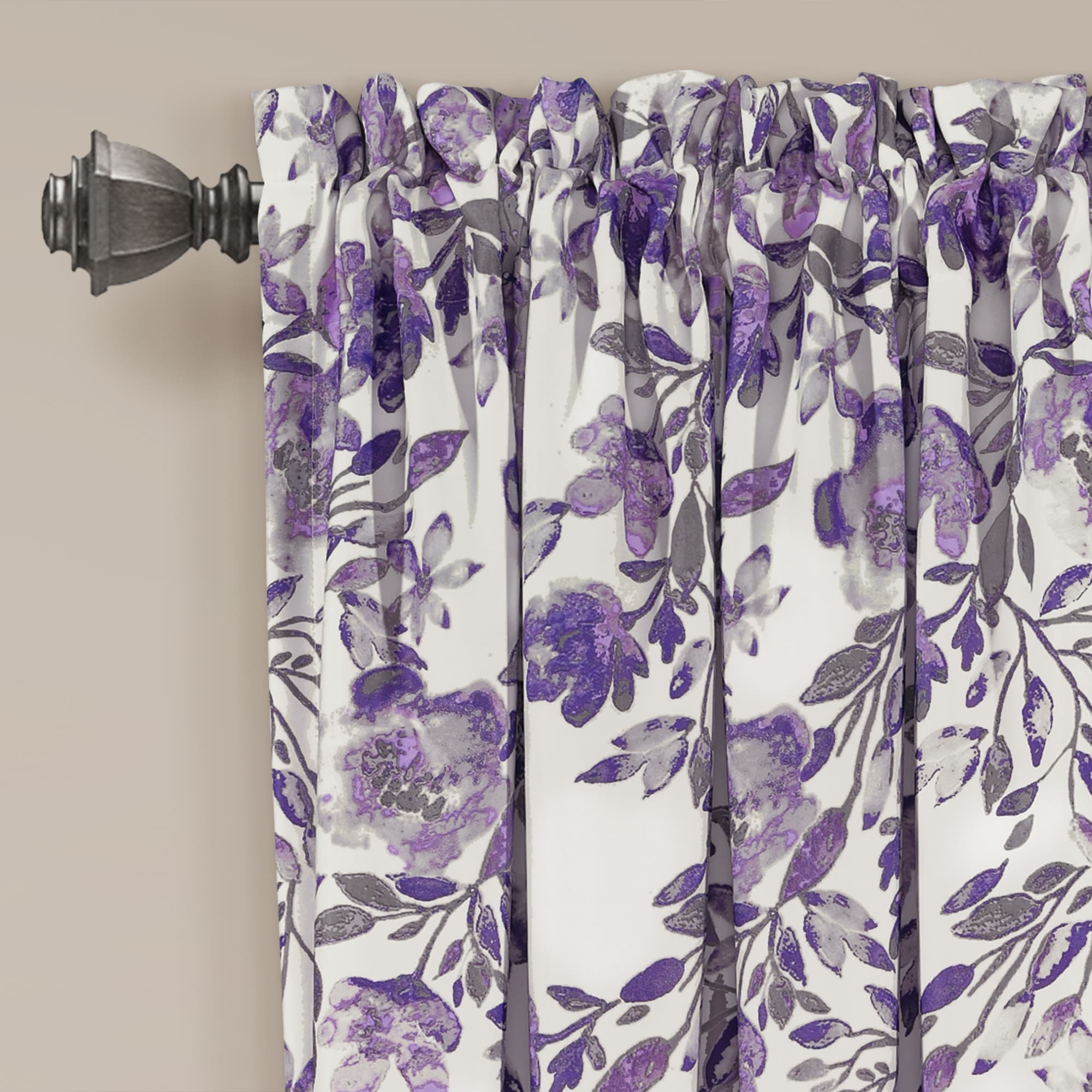 Porch & Den Elcaro Floral Room Darkening Curtain Panel Pair