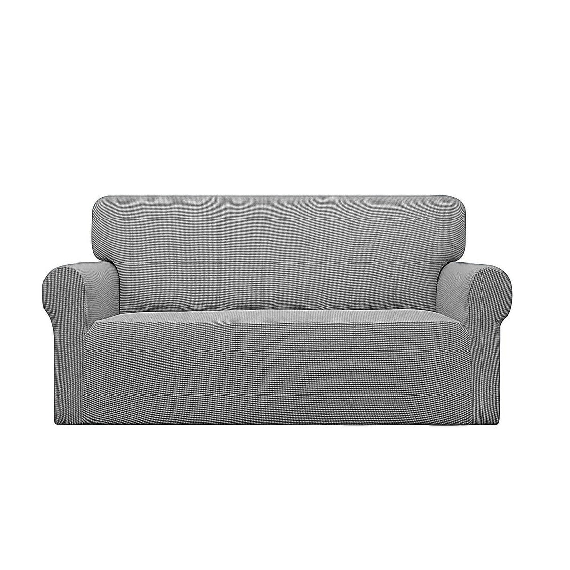 2-Piece Set Slipcover Sofa & Loveseat Cover Protector 4-Way Stretch Elastic - 96 x 74