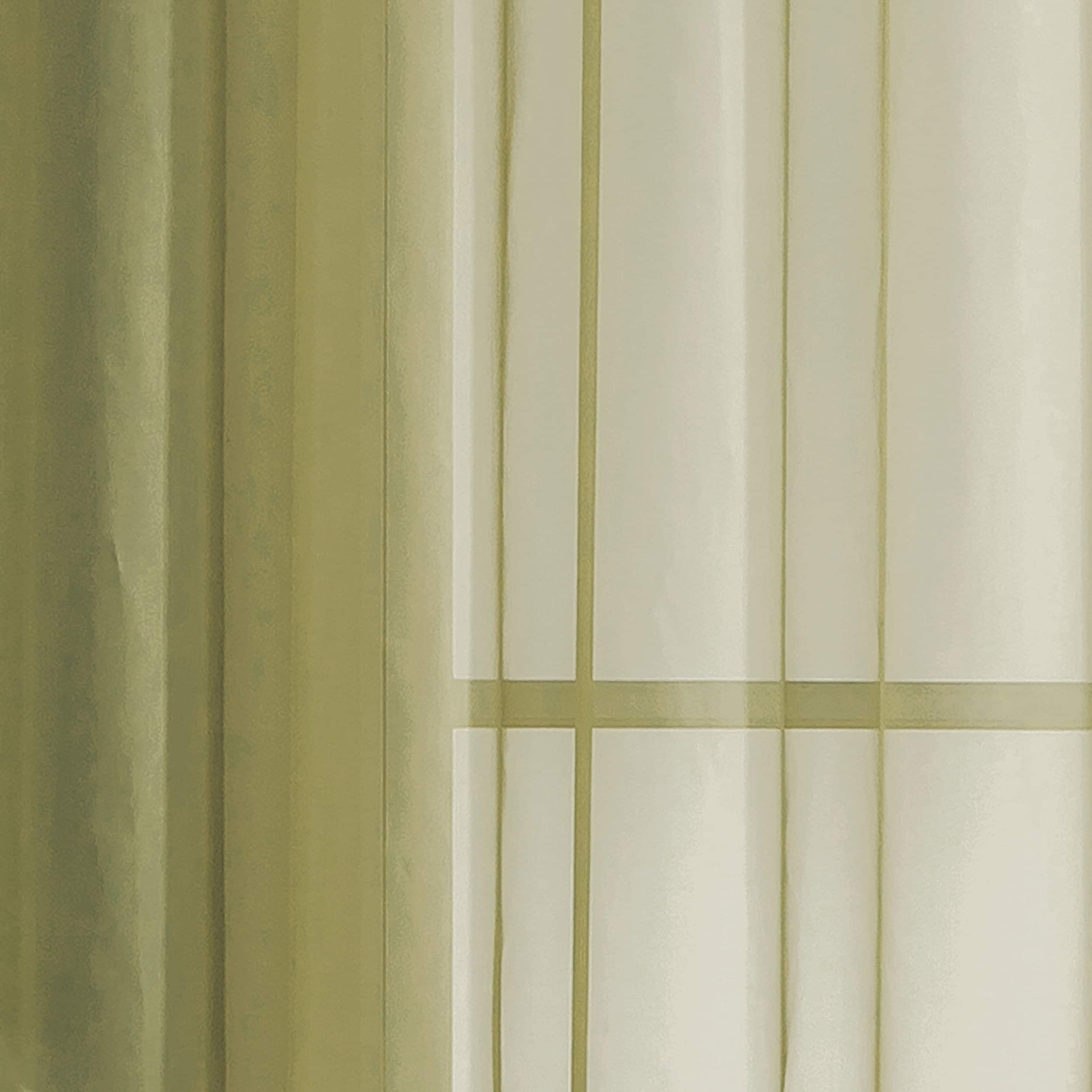 Window Elements Diamond Sheer Voile Extra Wide, 56 Inch Wide. Rod Pocket Curtain Panel