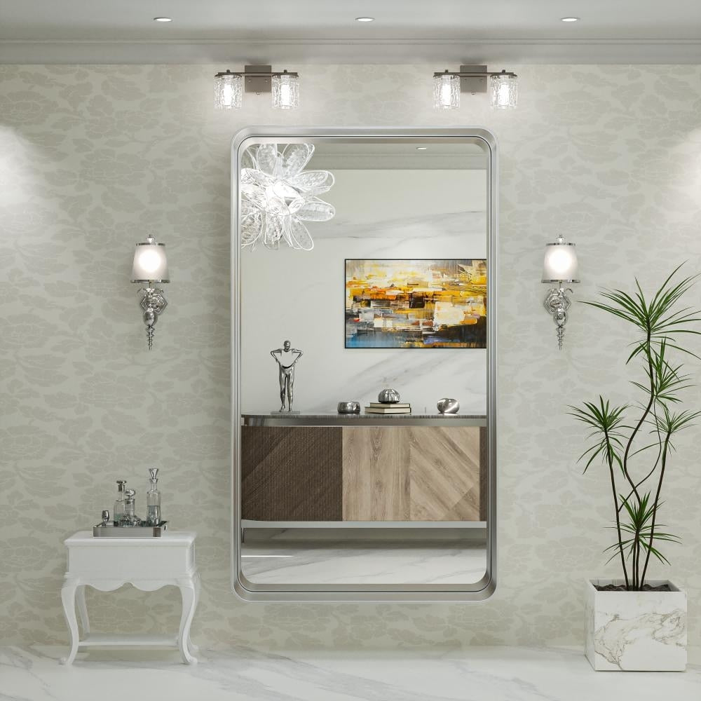 TokeShimi Modern Metal Frame Bathroom Vanity Wall Mirror