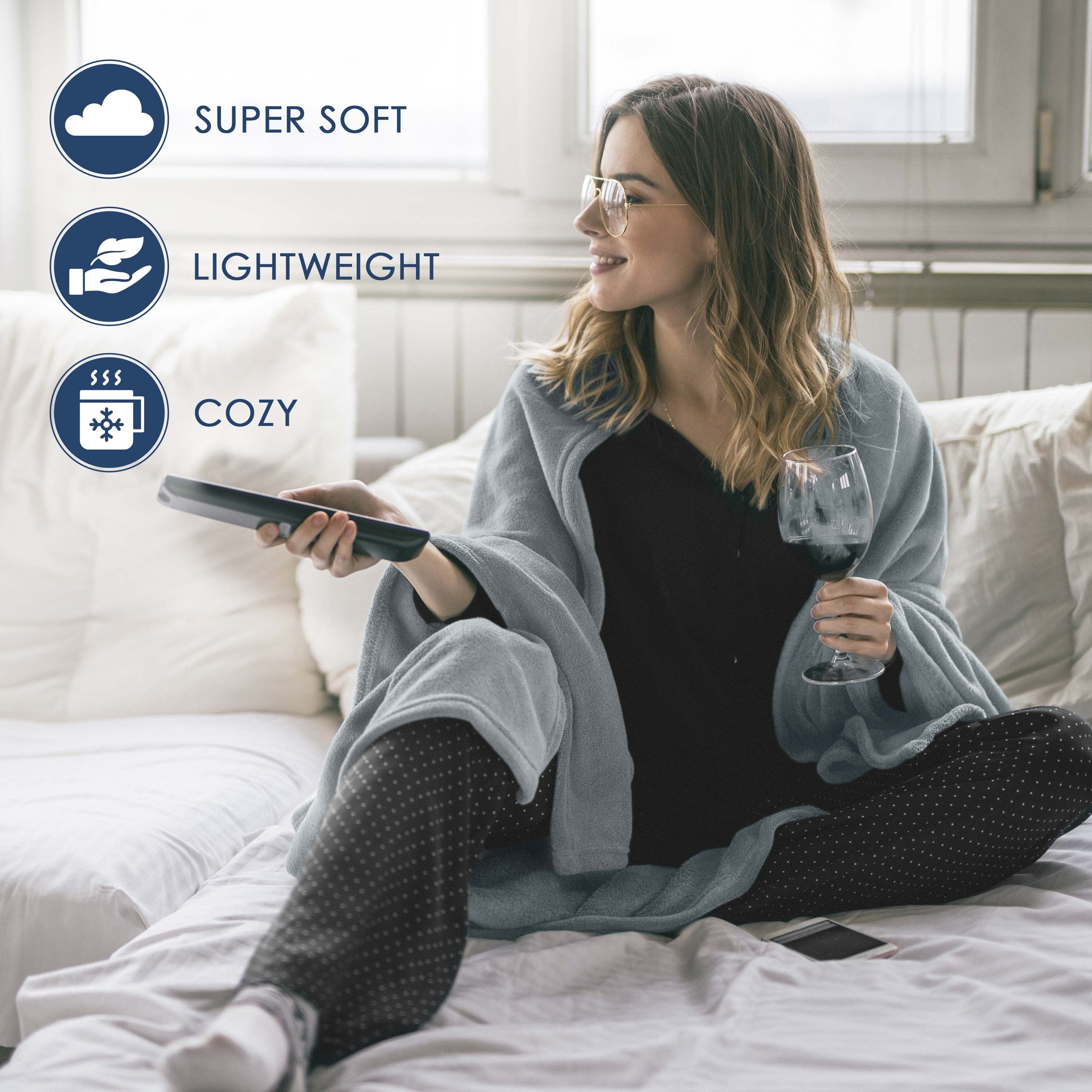 Martex Super Soft Fleece - Comfy Lightweight All Season Blanket