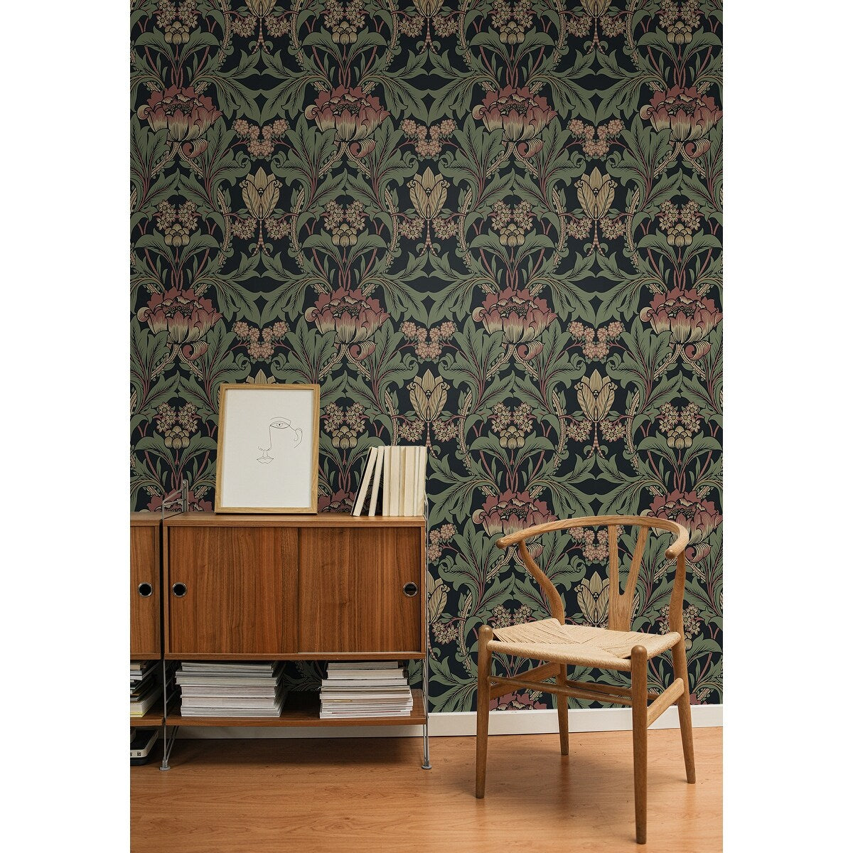 NextWall Primrose Floral Peel and Stick Wallpaper