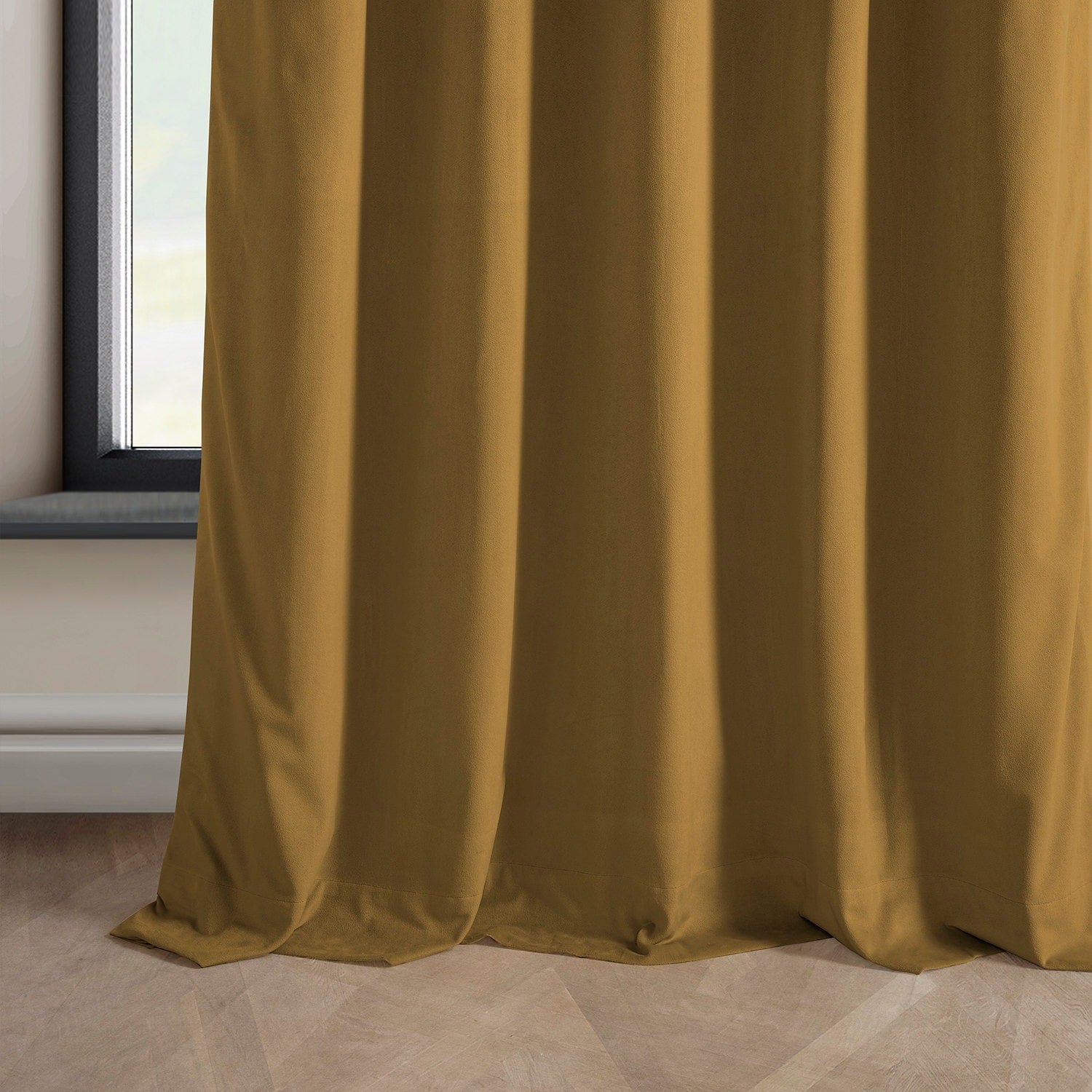 Exclusive Fabrics Plush Velvet Room Darkening Curtain (1 Panel)