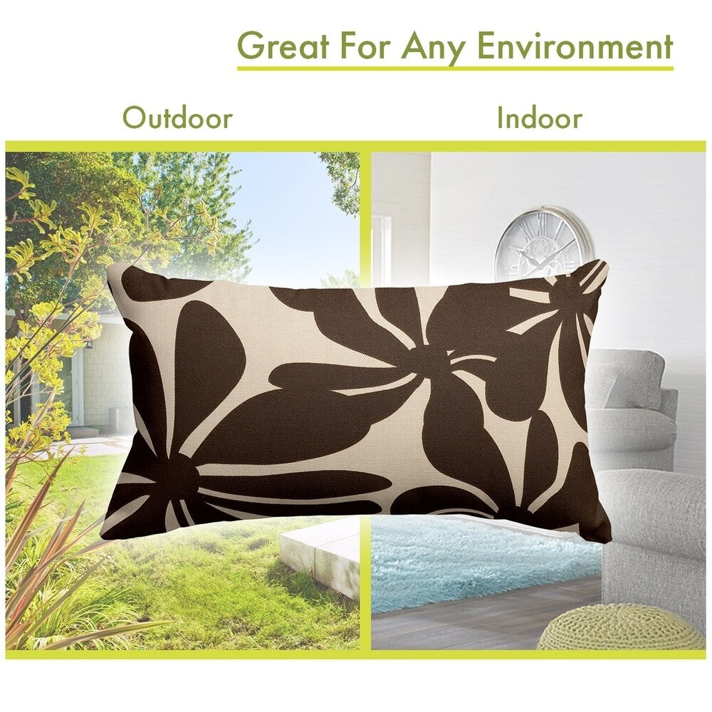 Majestic Home Goods Indoor Outdoor Plantation Small Decorative Throw Pillow 20 X 12