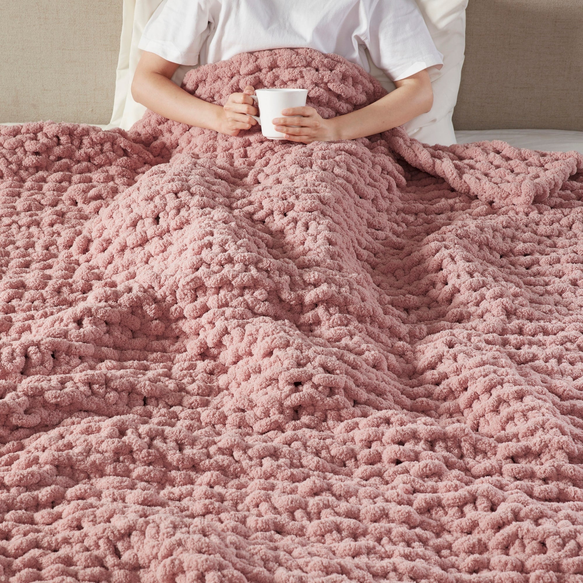 Madison Park Chenille Chunky Knit Throw 50x60