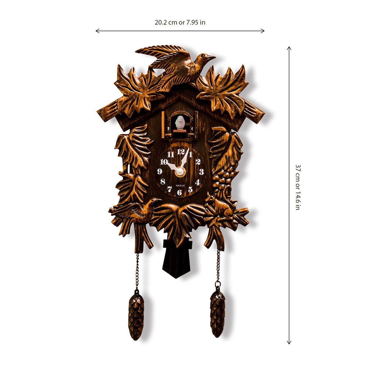 Walplus Vintage Looking Brown Cuckoo Clock DIY Art Home Decor Idea