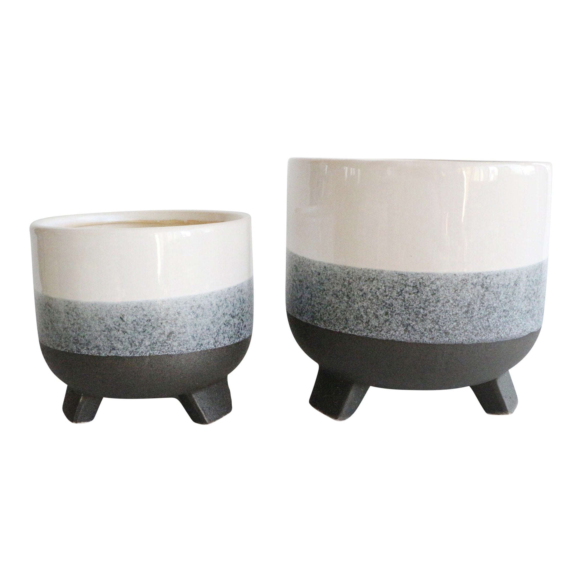 Sagebrook Home Artisan Crafted Ceramic Planter Set