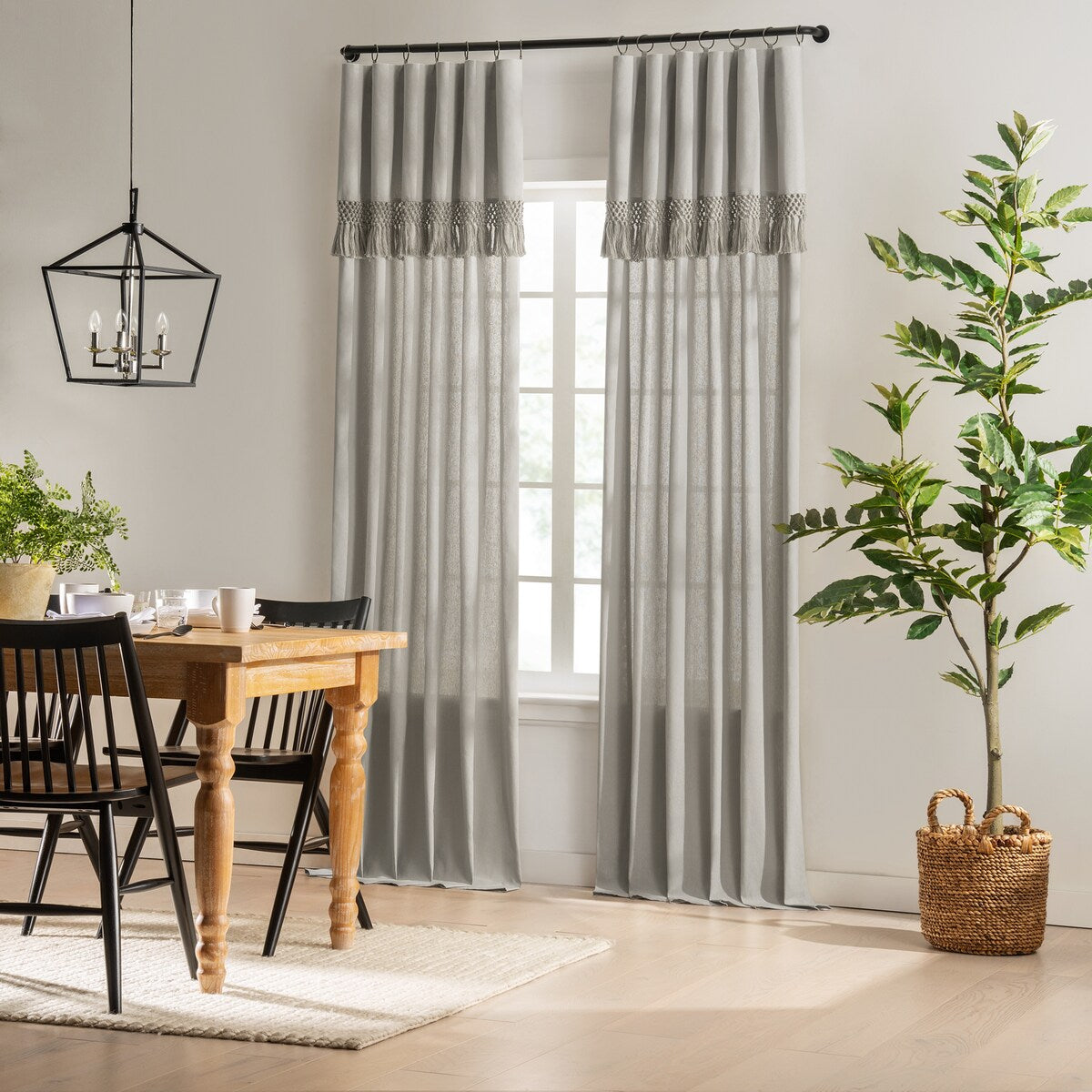 Mercantile Lucinda Light Filtering Ringed Window Curtain Panel