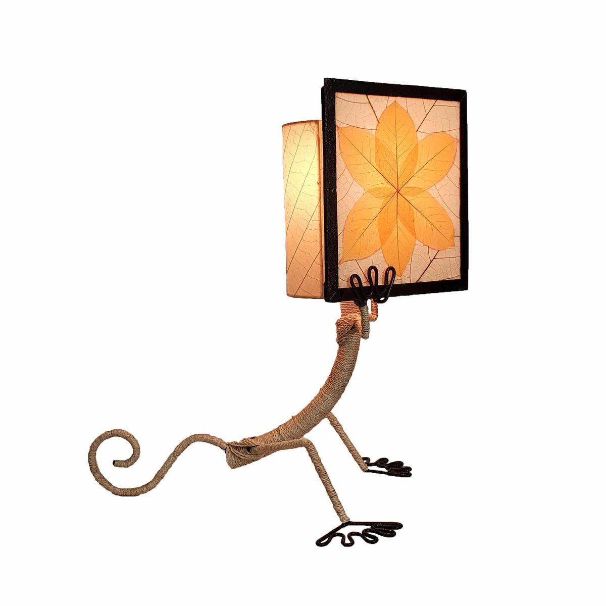 Enlightened Fabricated Gecko Table Lamp