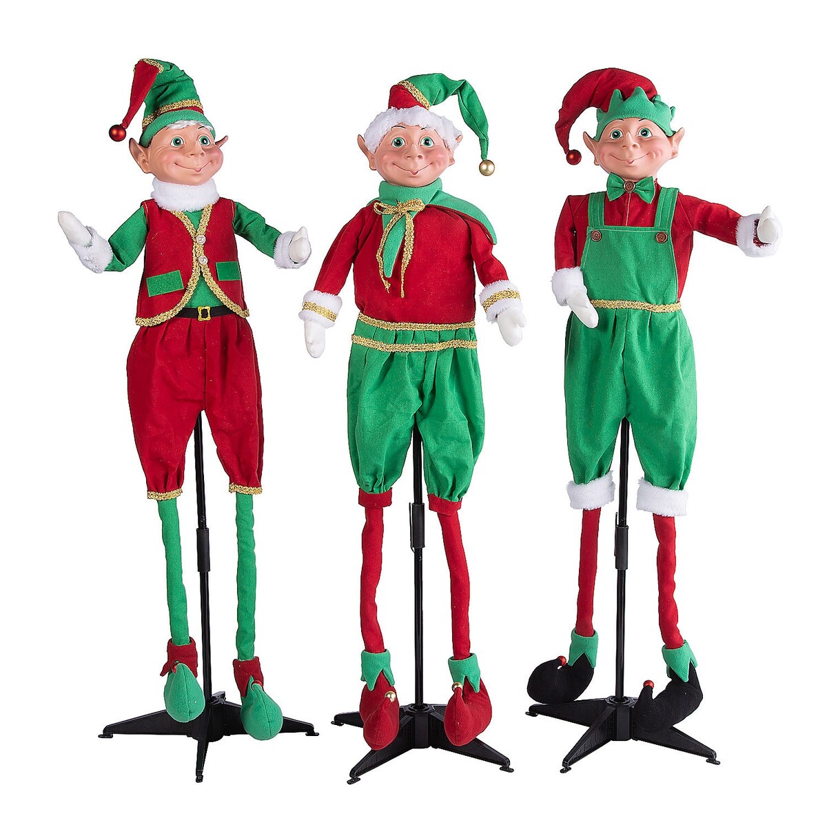 Christmas Standing Elves Set, Christmas, Home Decor, 3 Pieces