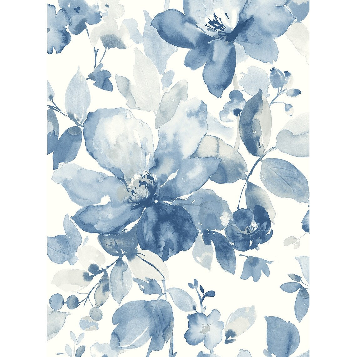 NextWall Watercolor Flower Peel and Stick Wallpaper