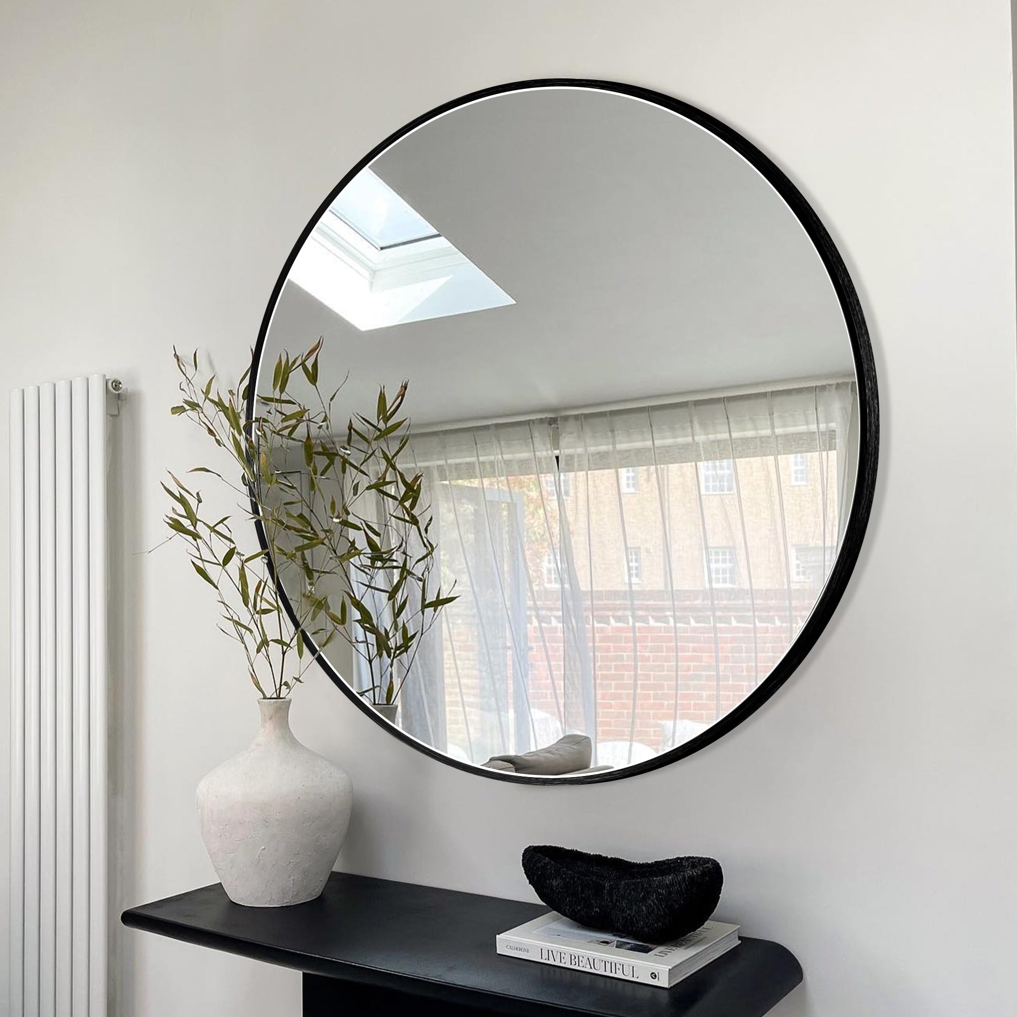 Modern Bathroom Wall Mounted Round Vanity Mirror