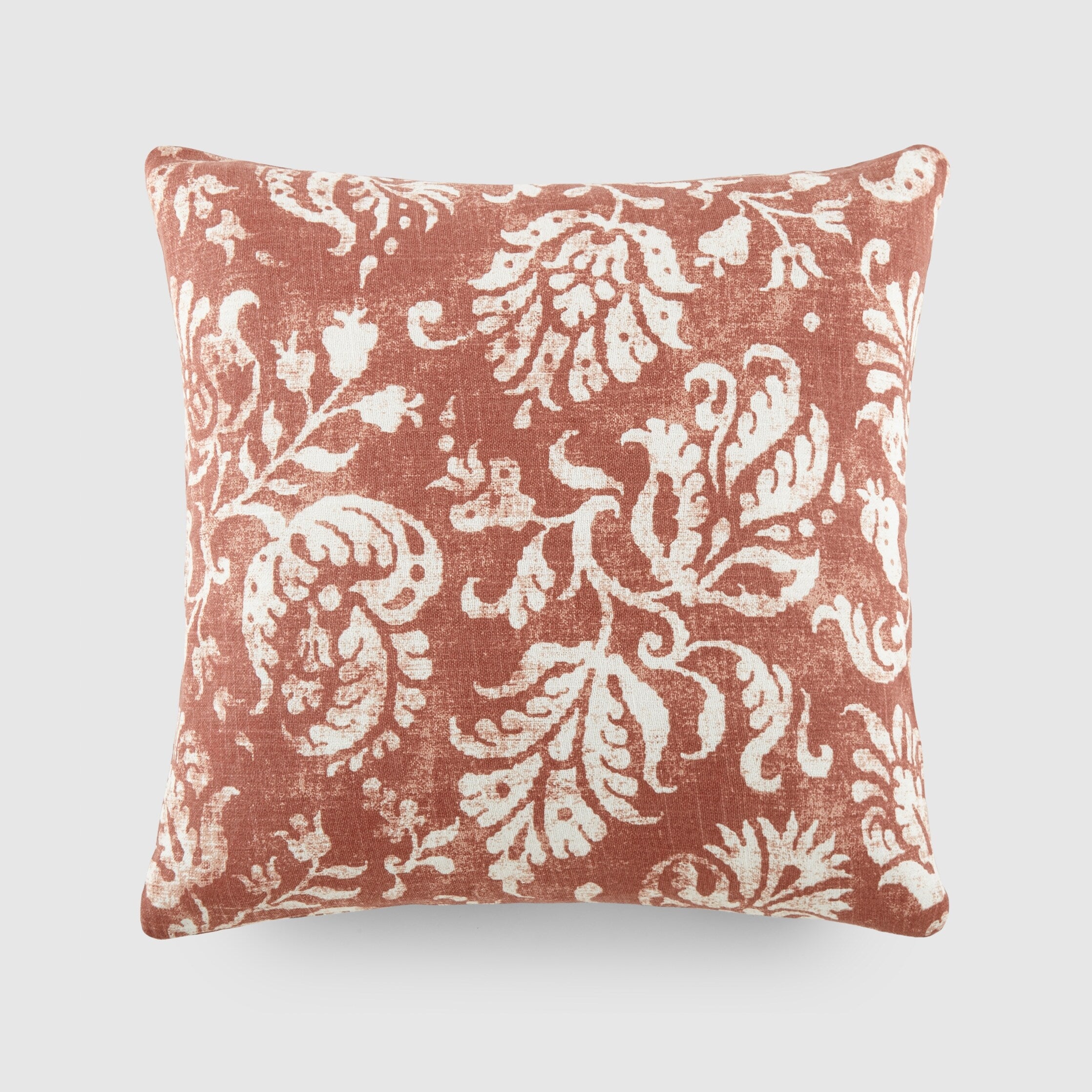 Elegant Patterns Cotton Decor Throw Pillow in Distressed Floral