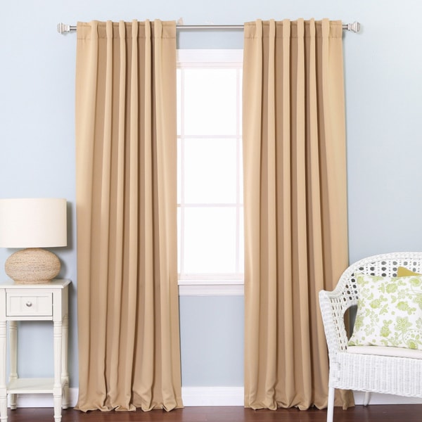 Aurora Home Thermal Rod Pocket 96-inch Blackout Curtain Panel Pair - 52 x 96