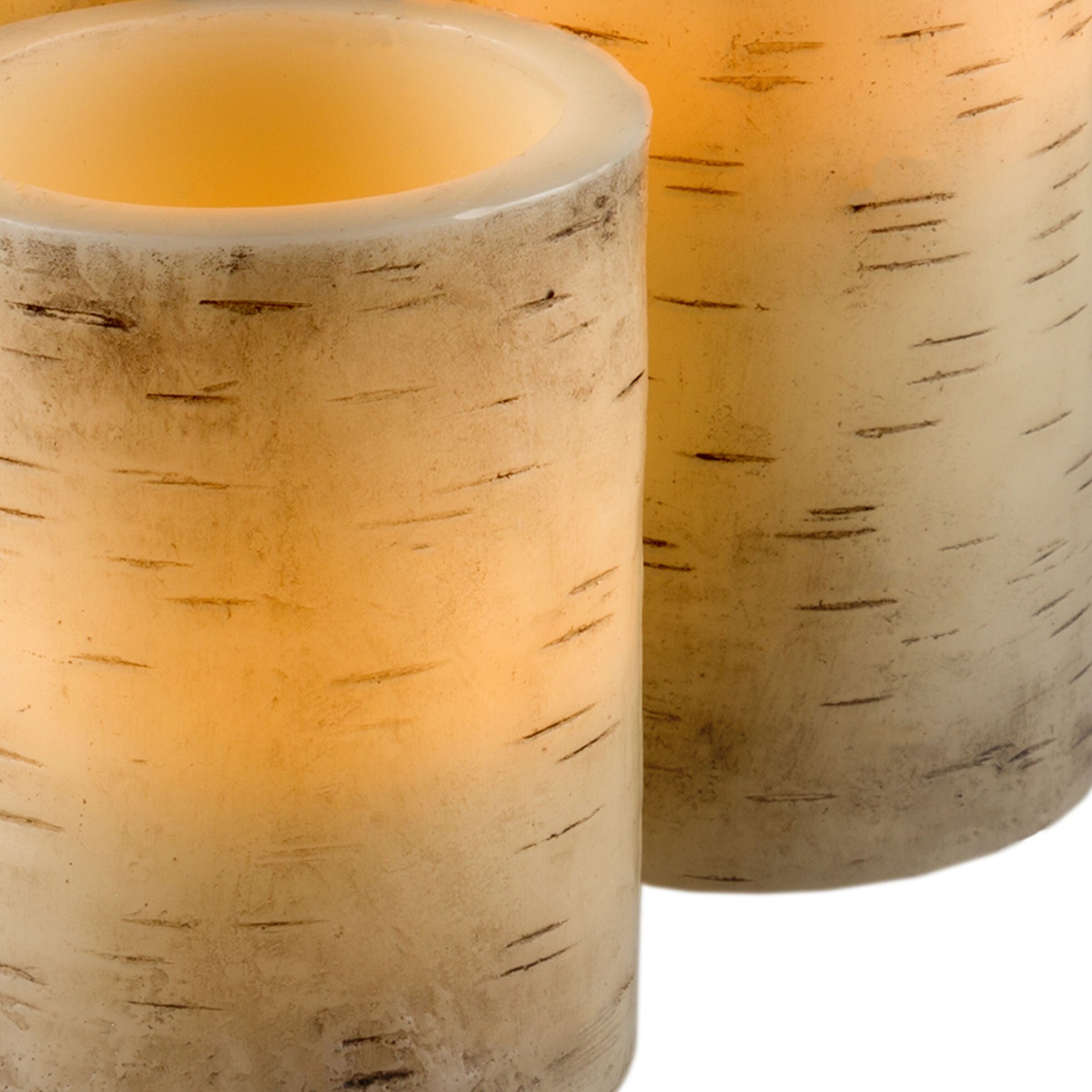 Windsor Home Birch Bark Flameless Candles