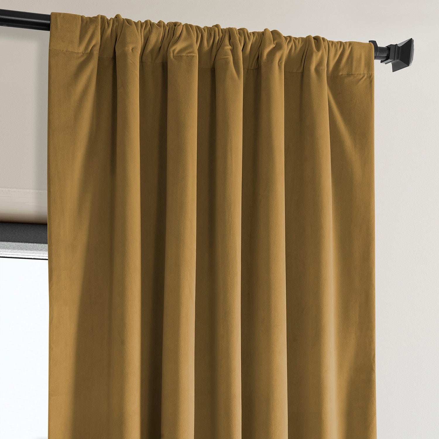 Exclusive Fabrics Plush Velvet Room Darkening Curtain (1 Panel)