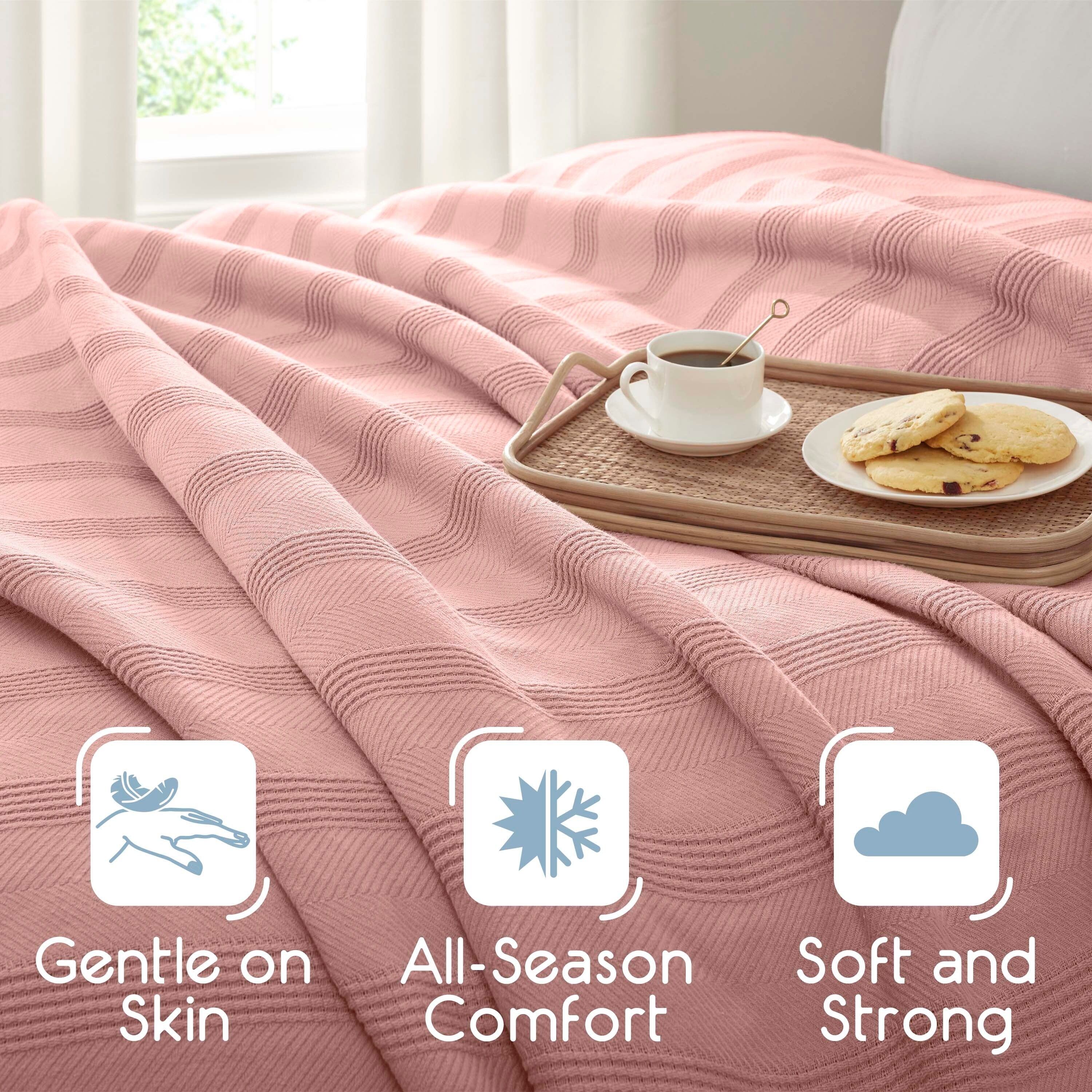 Vellux Cotton - Soft Lightweight Breathable All Season Blanket