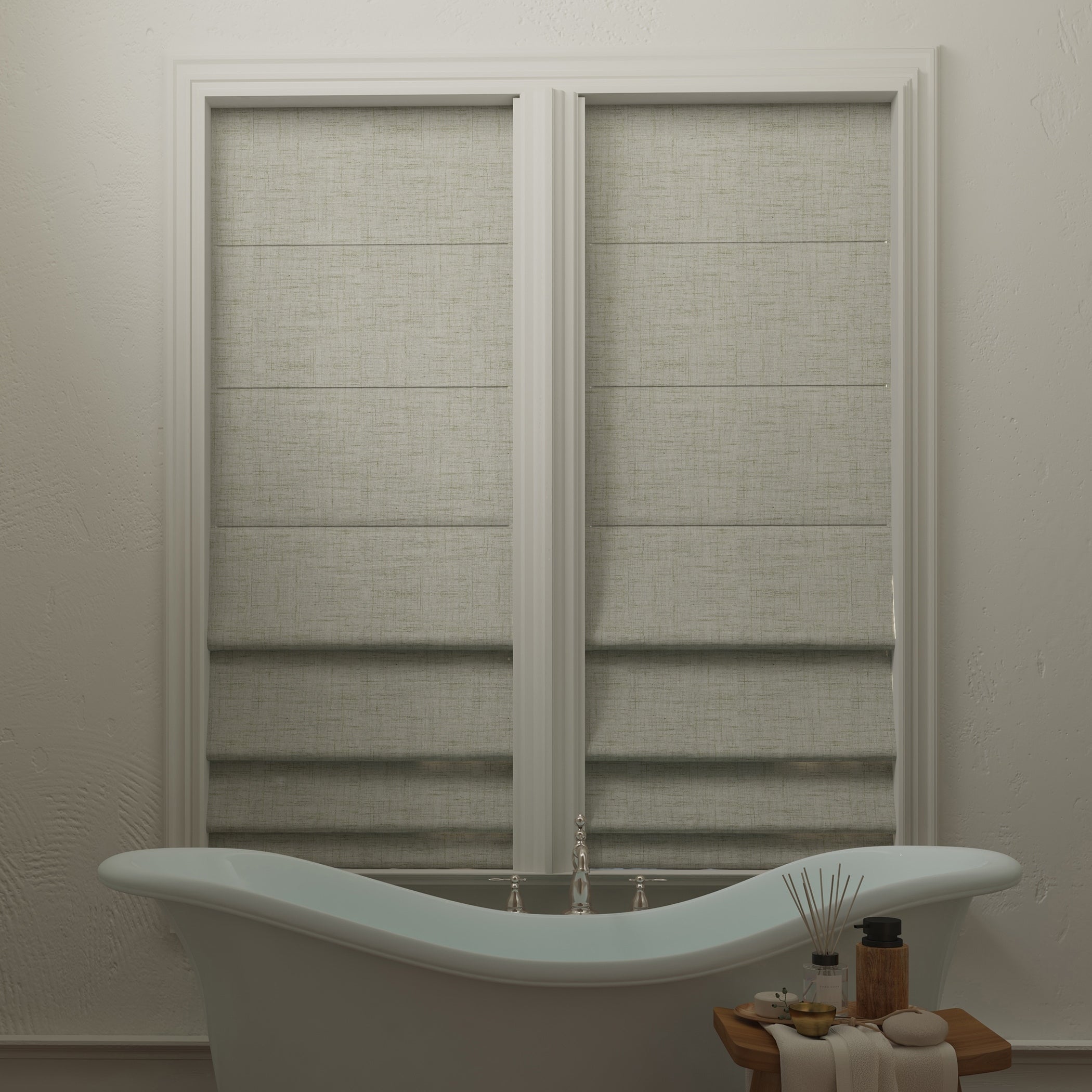 Sun Zero Somerton Textured Total Blackout Cordless Roman Shade