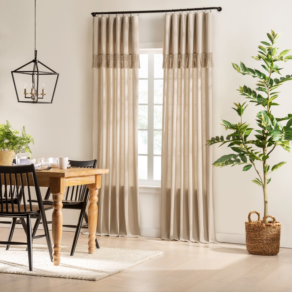 Mercantile Lucinda Light Filtering Ringed Window Curtain Panel