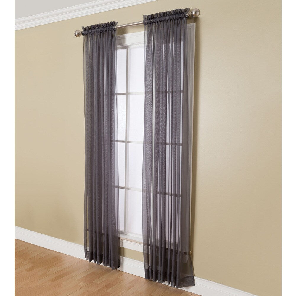 Miller Curtains Angelica 108-inch Rod Pocket Sheer Panel