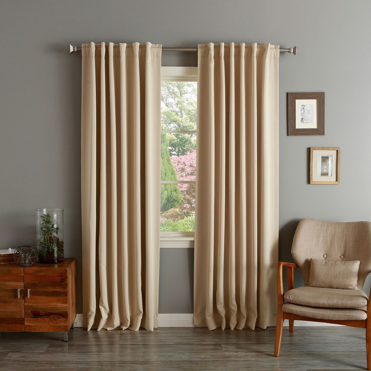 Aurora Home Insulated Thermal Blackout 84-inch Curtain Panel Pair - 52 x 84