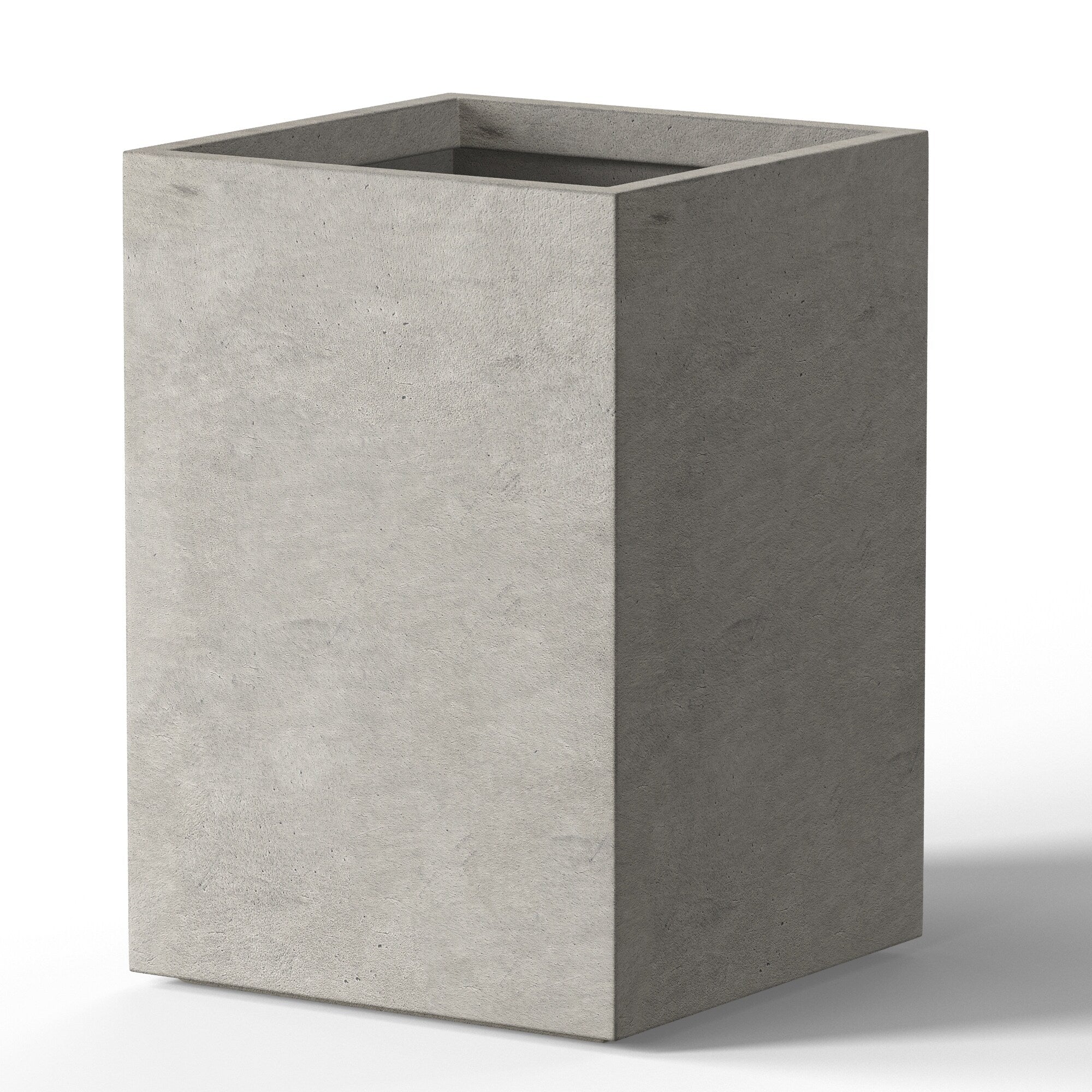 Tall Concrete Rectangle Plant Boxes / Large Indoor and Outdoor Flower Planters