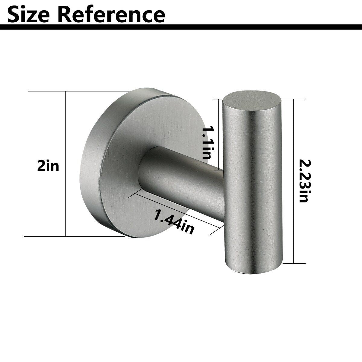 AITINKAN 4-Pack Bathroom Robe and Towel Hooks Stainless Steel