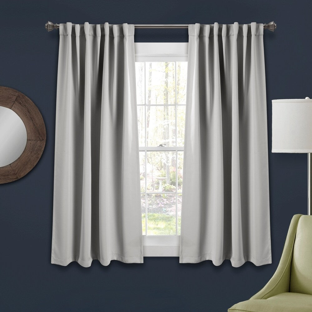 Porch & Den Linda Insulated Back Tab Blackout Window Curtain Panel Pair